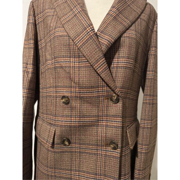 Maxmara weekend pure new wool drown double breasted jacket blazer 14 - Picture 15 of 16